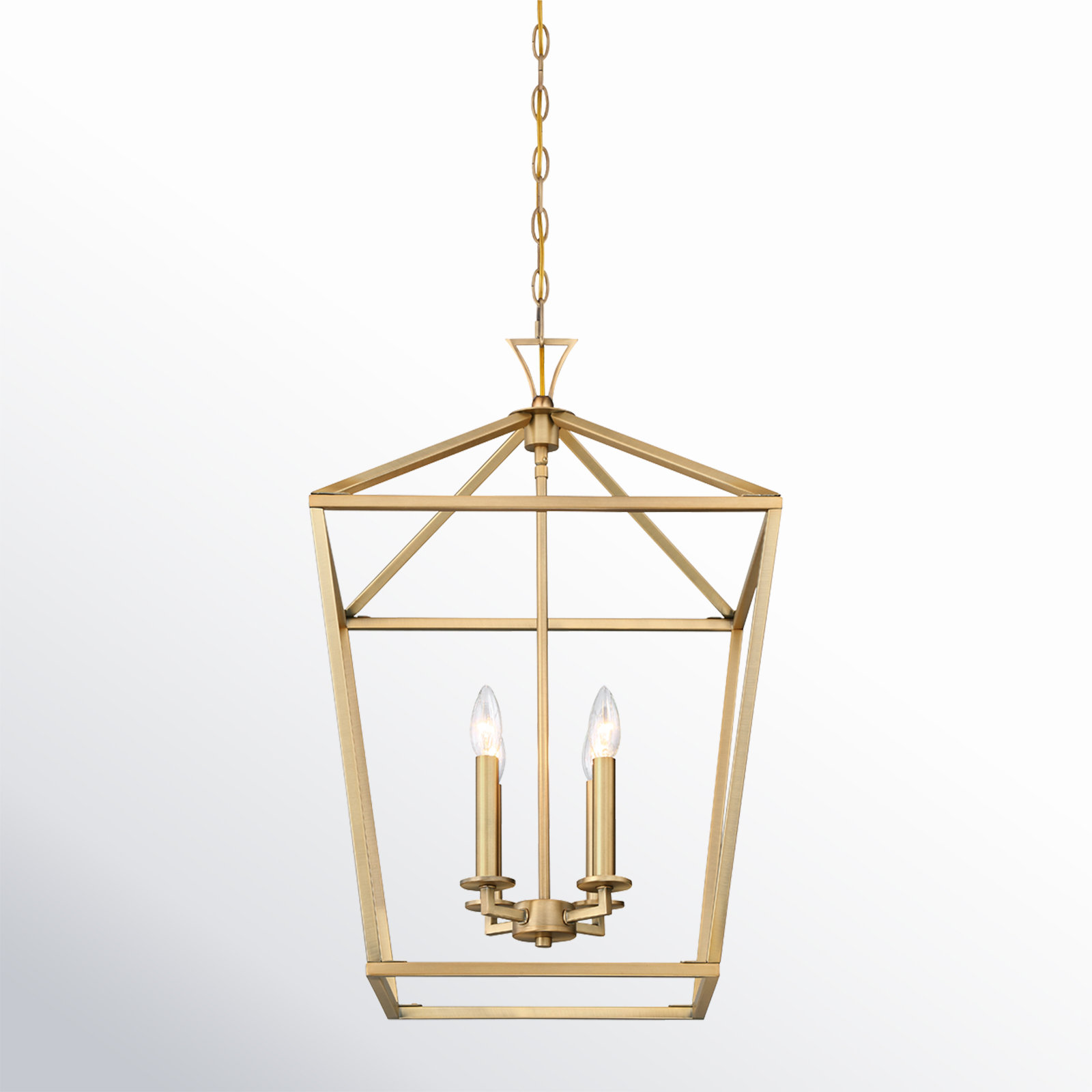 Novelbright『Chandelier』 Progress Lighting Bradberry 5-Light Antique White and
